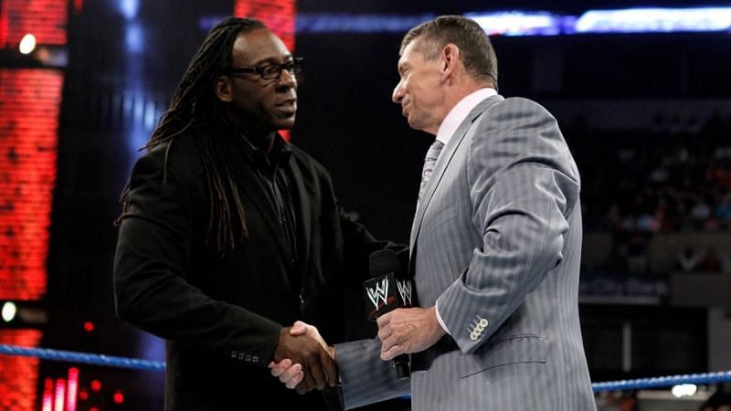 Booker T and Vince McMahon