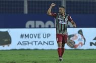 David Williams celebrates after scoring for ATK Mohun Bagan (Image Courtesy: ISL Media)
