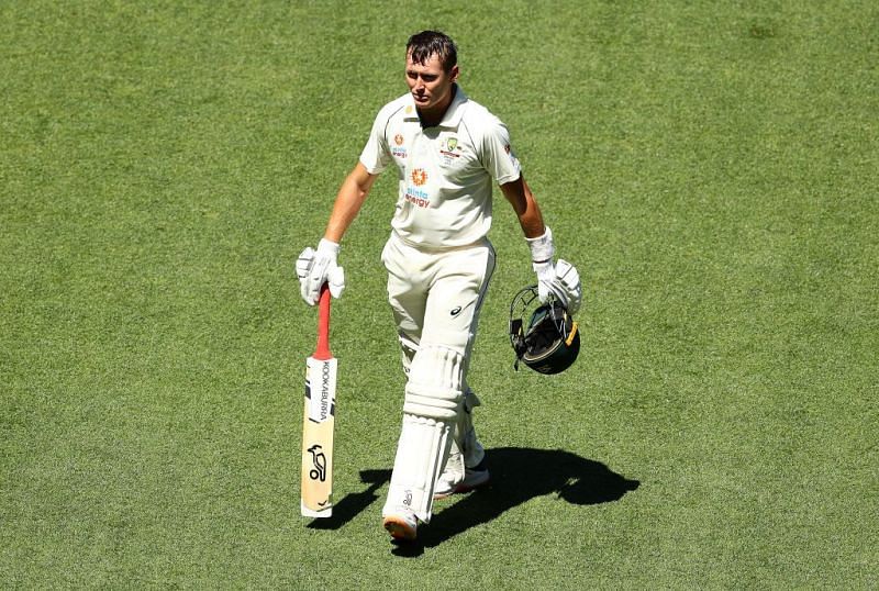 The Aussie batsman was dismissed just before Tea on Day 1