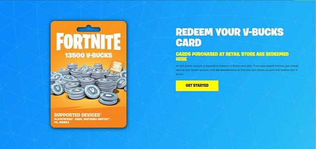 How to redeem a Fortnite gift card