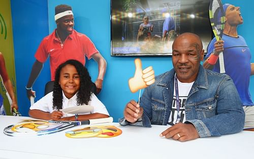 Mike Tyson with his daughter Milan