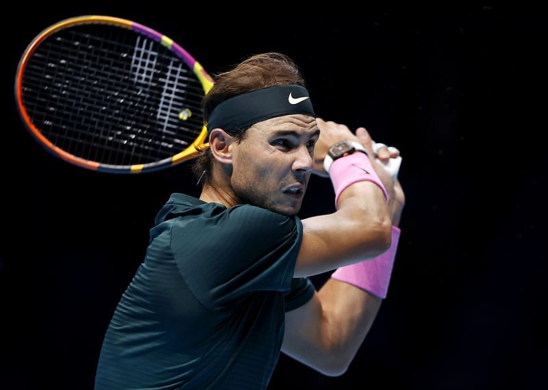 Rafael Nadal at the Nitto ATP Finals in London, England.