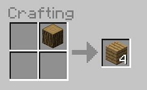 Drop any piece of Wood in Crafting Menu