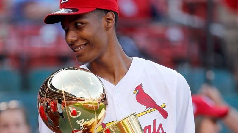 Patrick McCaw with his 2018 Championship trophy
