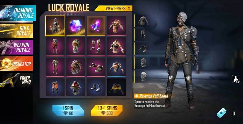 Diamond Royale in Free Fire