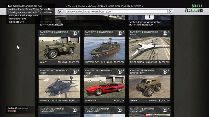 Gta Online Cayo Perico Heist Dlc Complete List Of New Vehicles And Weapons In The Game