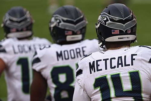 Seattle Seahawks' wideouts, Lockett, Moore, & Metcalf