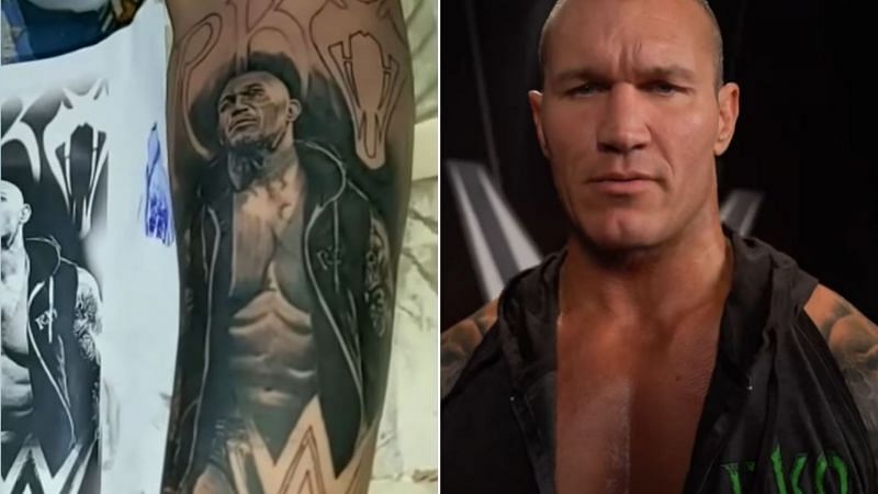 Randy Orton sent a message to a fan with an RKO tattoo