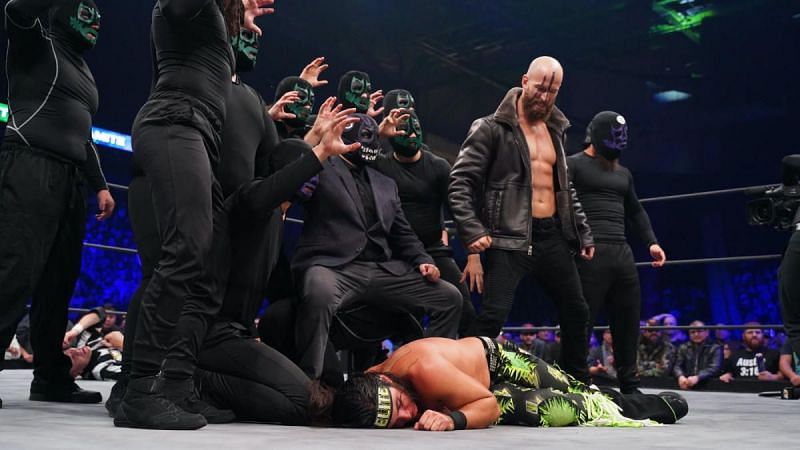 The Dark Order and The Young Bucks on AEW Dynamite
