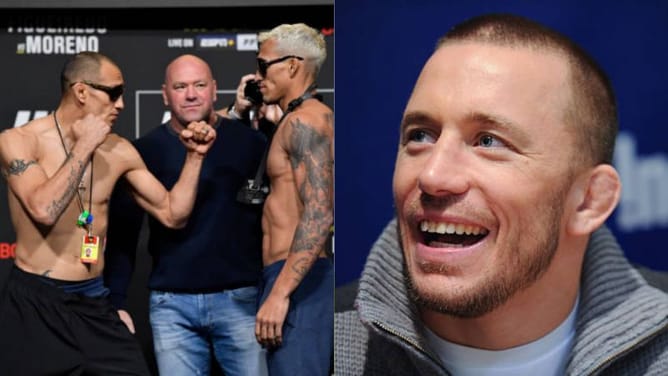 Georges St-Pierre gives his predictions for the UFC 256 main and co-main events