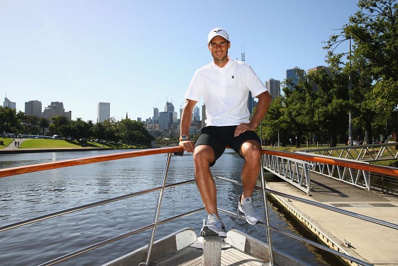 Rafael Nadal loves to spend time in the sea.