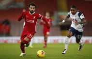 Mohamed Salah of Liverpool runs with the ball 