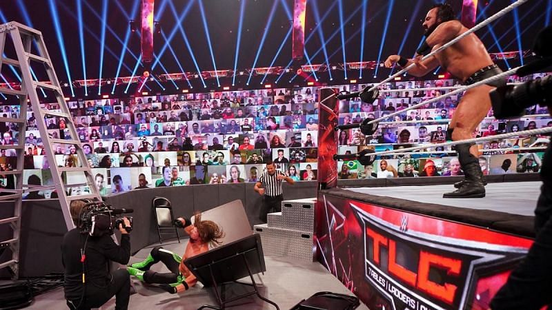 AJ Styles takes a brutal fall in the WWE TLC match