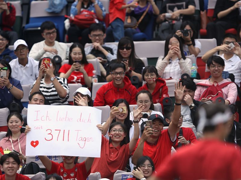 Roger Federer finds his fans' support to be key