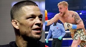 Jake Paul's trainer thinks Nate Diaz is the perfect opponent for him