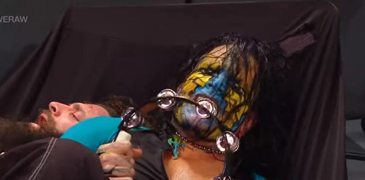 Jeff Hardy banged his head against the steel steps on RAW