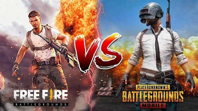 Comparing PUBG Mobile and Free Fire in terms of graphics (Image via Senhor Bravo/YouTube)