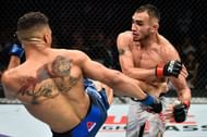 Tony Ferguson recovered from a near-finish to submit Kevin Lee at UFC 216.