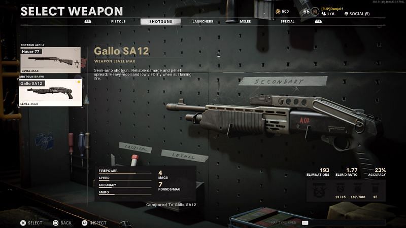 The Gallo SA12 (Image via Treyarch)