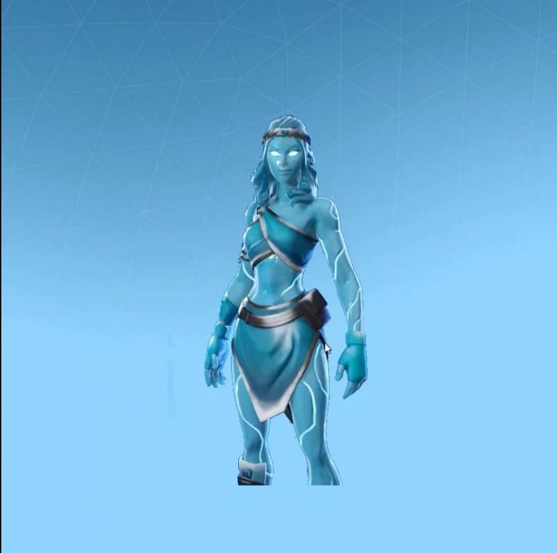 The Snow Heart Skin somewhat resembles a medieval warrior princess ready to slaughter her enemies with her icy blades (Image via Epic Games)