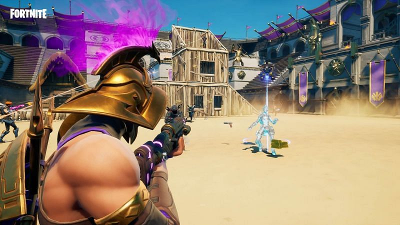 Weapon upgrades are tied to the NPCs in Fortnite Chapter 2 - Season 5&nbsp; (Image via Epic Games)