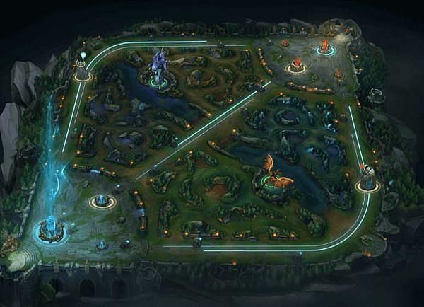 Wild Rift Map (Image via Riot Games)