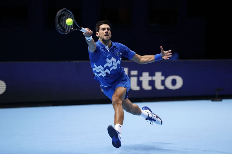 Novak Djokovic at the Nitto ATP Finals