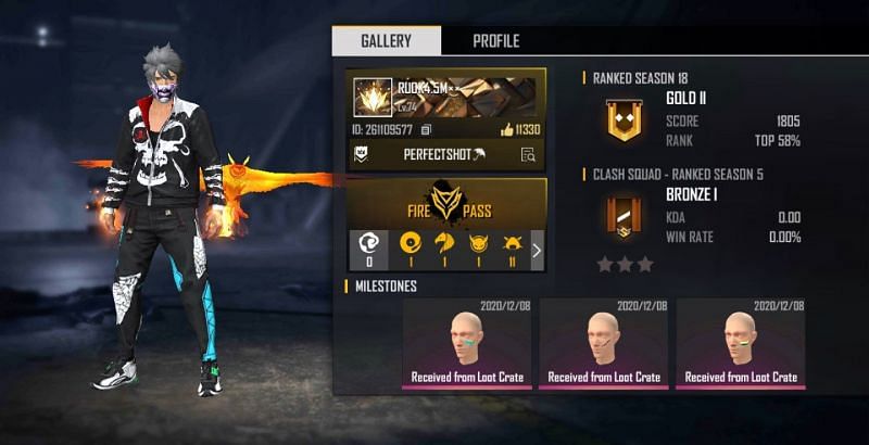 RUOK FF's Free Fire ID, stats, K/D ratio and more