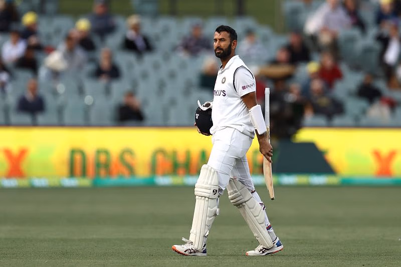 Cheteshwar Pujara fought hard for his 43