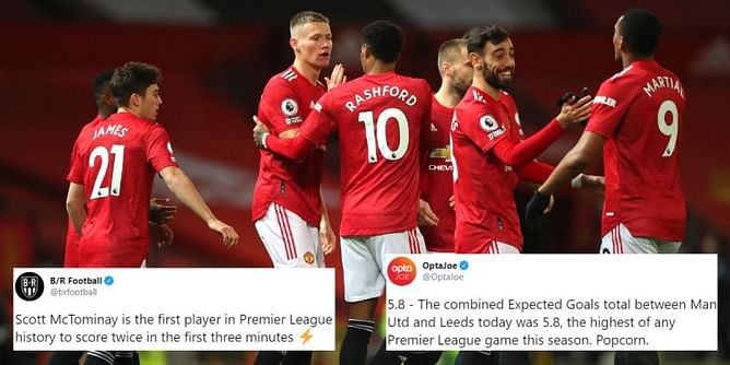 Twitter explodes as Scott McTominay-powered Manchester United crush Leeds United in 6-2 thrashing at Old Trafford