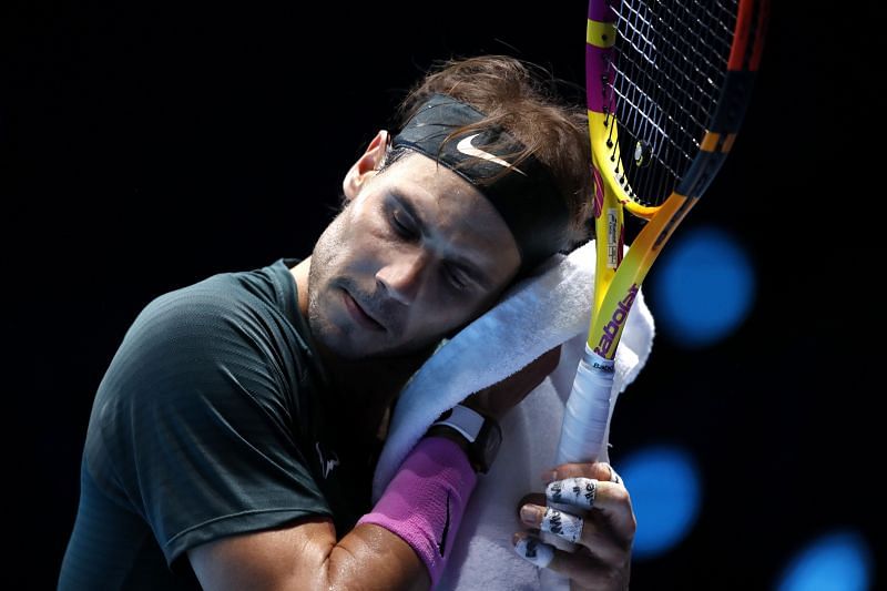 Rafael Nadal at the 2021 Nitto ATP Finals.