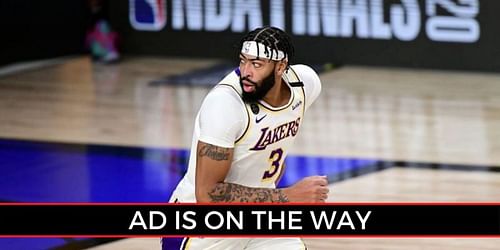 Anthony Davis in action during the 2019-20 NBA Finals