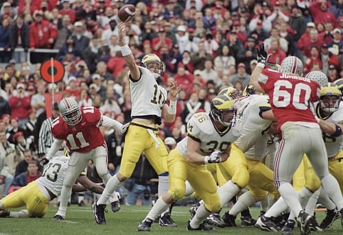 University of Michigan Wolverines quarterback Tom Brady