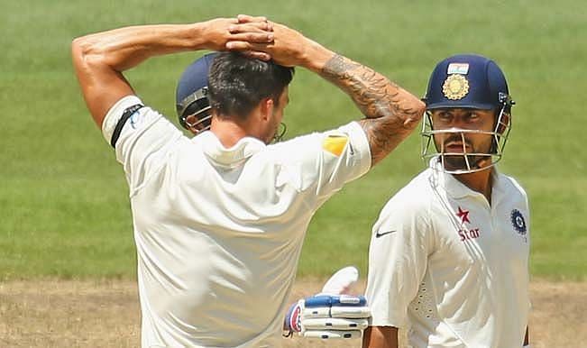 Mitchell Johnson and Virat Kohli were not the best of friends during the 2014-15 series