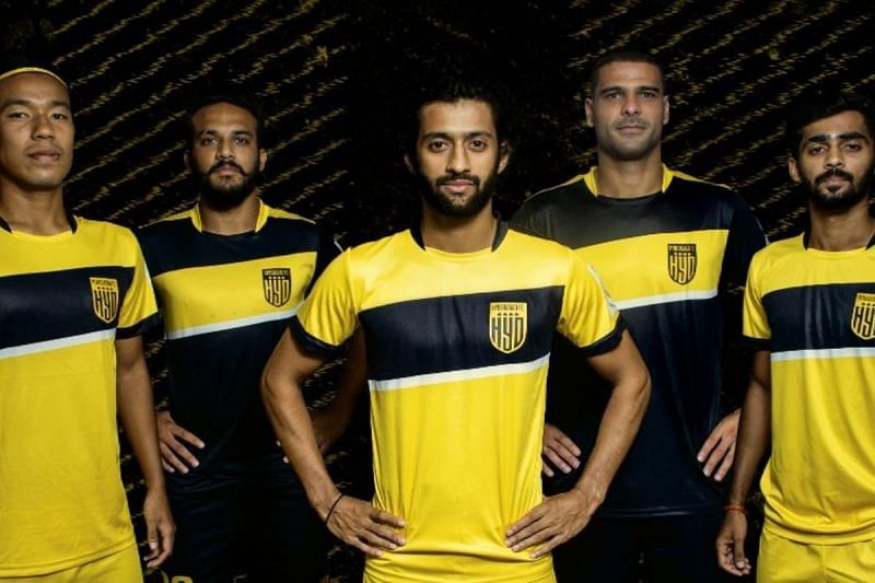 Hyderabad FC home and away kits