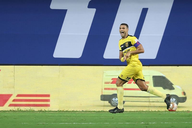 Aridane Santana scored the opening goal for Hyderabad FC against FC Goa (Image Courtesy: ISL Media)