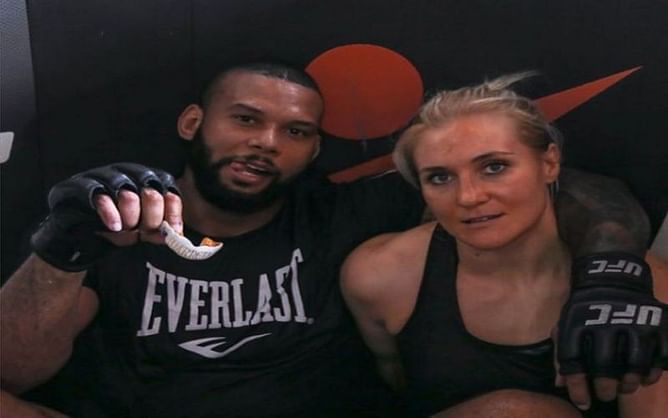 UFC fighters Thiago Santos and Yana Kunitskaya are now engaged