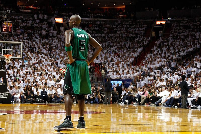 Garnett during his days with the Boston Celtics.
