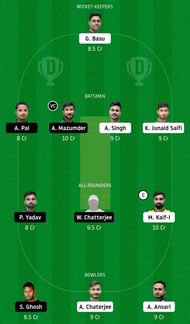 Dream11 team for TOC vs MBC - Bengal T20 2nd Semi-final.