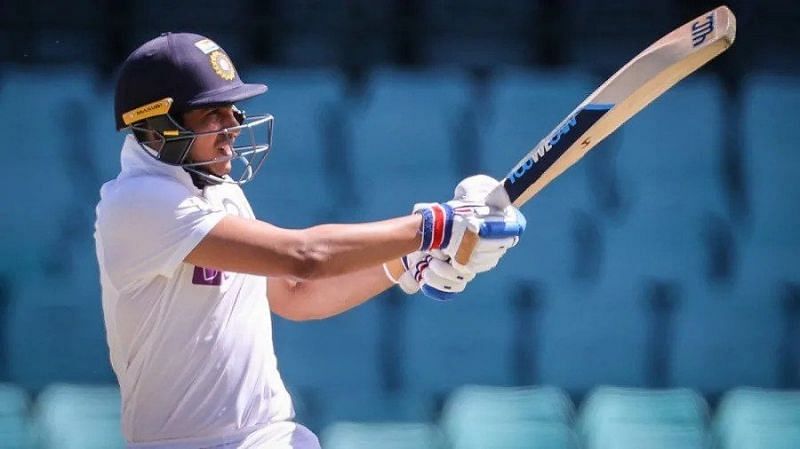Shubman Gill in action on his Test debut