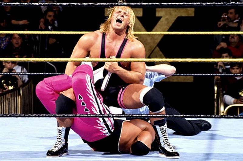Owen and Bret Hart at WWE WrestleMania X