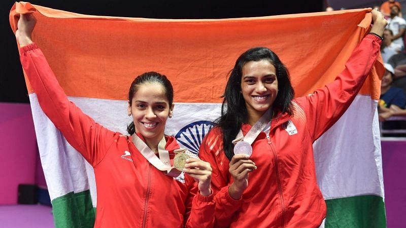 Saina Nehwal (left) and PV Sindhu will return to action in January.