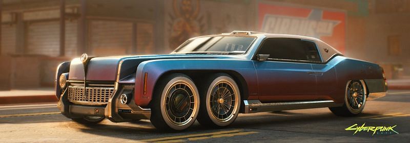 The Villefort Alvarado is an executive car in Cyberpunk 2077, based on the looks of a Rolls Royce (Image via CD Projekt RED)