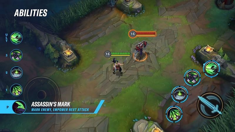 Akali&#039;s Assassin Mark ability in Wild Rift (Image via Riot Games)