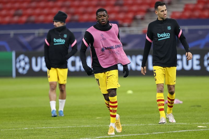 Ousmane Dembele is unlikely to feature in this game