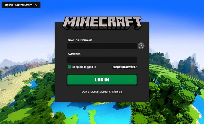 Minecraft launcher login