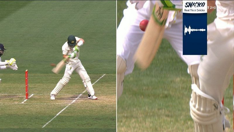 Tim Paine was controversially given out caught behind in the second innings of the Boxing Day Test