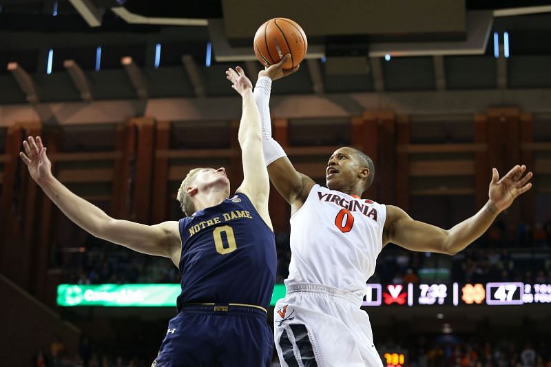 Virginia Cavaliers and Notre Dame Fighting Irish will face off at the Purcell Pavilion on Wednesday