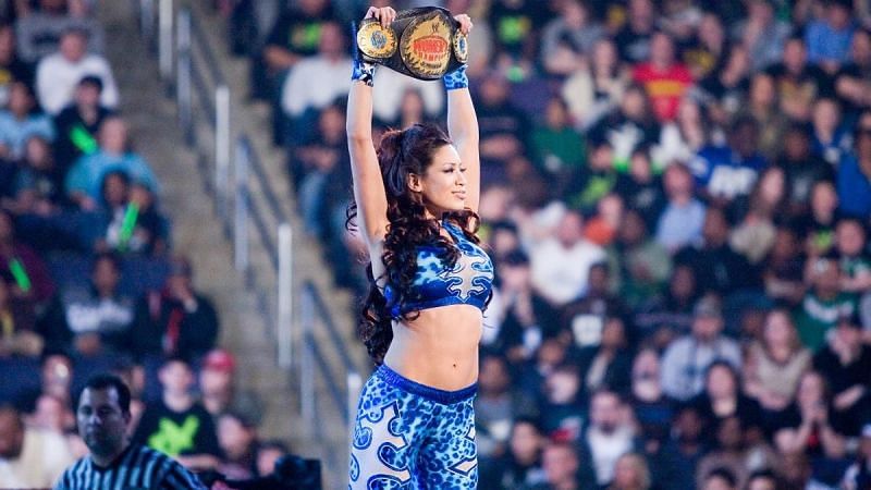 Melina is a two-time Divas Champion and three-time Women&#039;s Champion