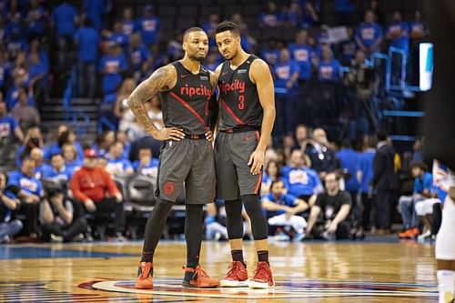 Damian Lillard and CJ McCollum